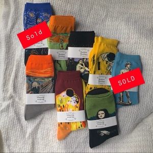 Artsy sock lot / will sell individually